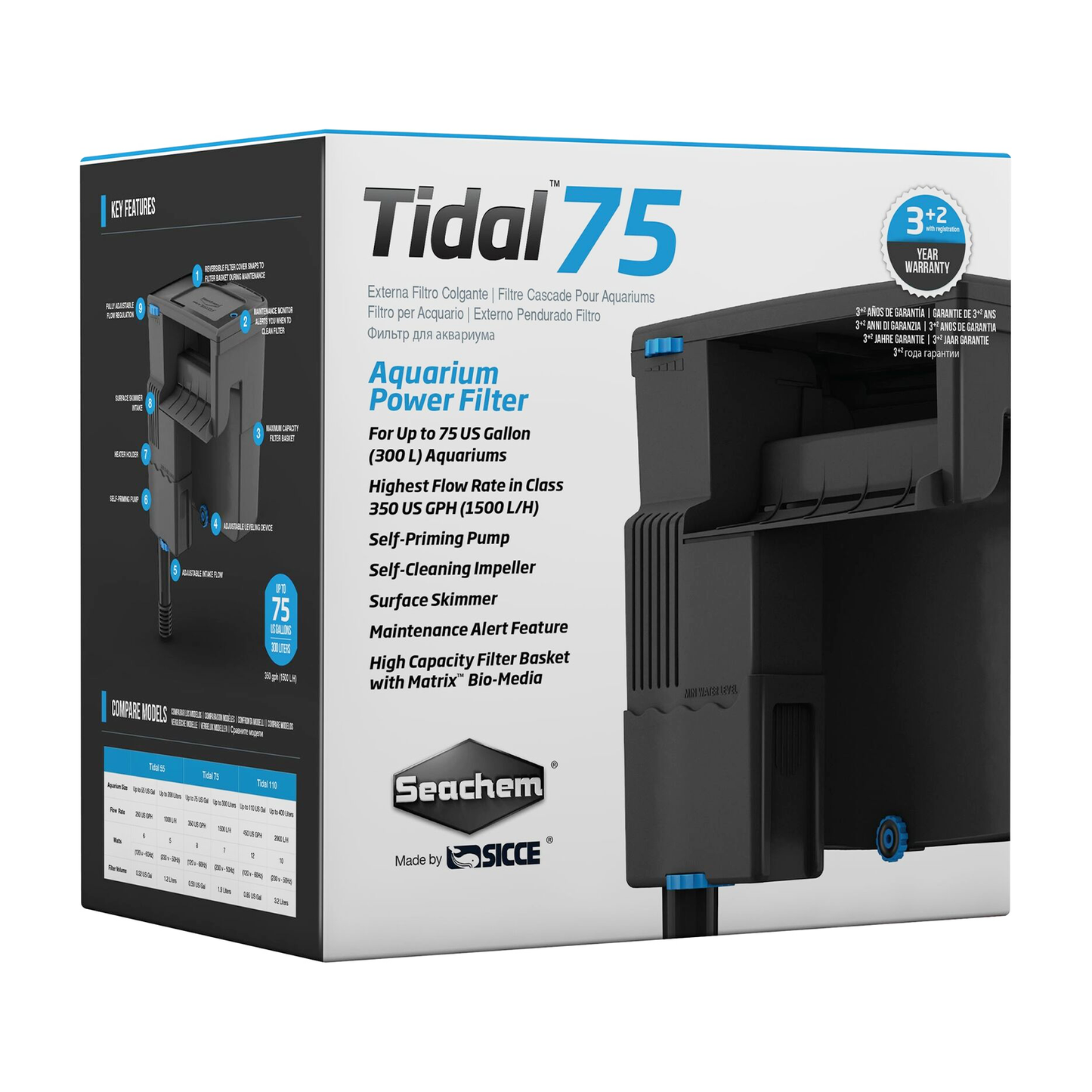 TIDAL 75 | POWER FILTER | SEACHEM